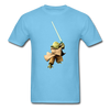 Yoda Lightsaber Unisex Classic T-Shirt - aquatic blue
