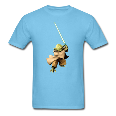 Yoda Lightsaber Unisex Classic T-Shirt - aquatic blue