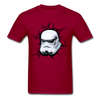 Stormtrooper Helmet Unisex Classic T-Shirt - dark red