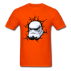 Stormtrooper Helmet Unisex Classic T-Shirt - orange