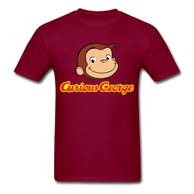 Curious George Logo Unisex Classic T-Shirt - burgundy