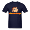 Curious George Logo Unisex Classic T-Shirt - navy