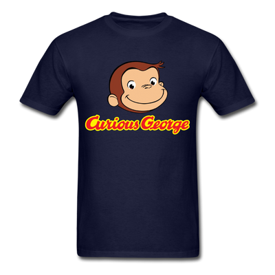 Curious George Logo Unisex Classic T-Shirt - navy