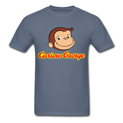 Curious George Logo Unisex Classic T-Shirt - denim