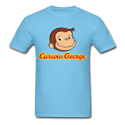 Curious George Logo Unisex Classic T-Shirt - aquatic blue