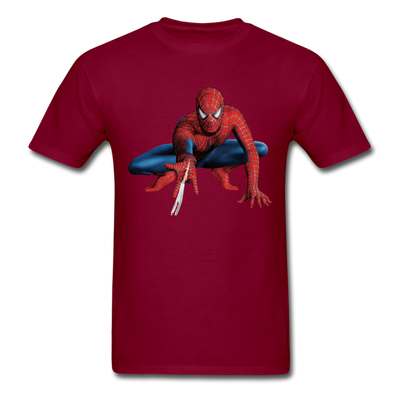 Spider-man Pose Unisex Classic T-Shirt - burgundy