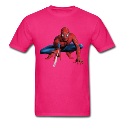 Spider-man Pose Unisex Classic T-Shirt - fuchsia