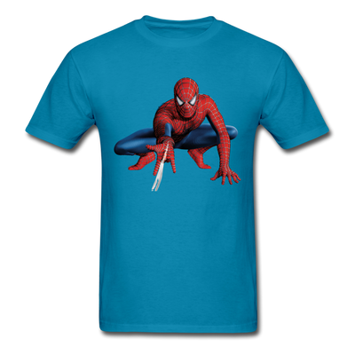 Spider-man Pose Unisex Classic T-Shirt - turquoise
