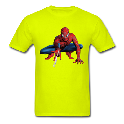 Spider-man Pose Unisex Classic T-Shirt - safety green