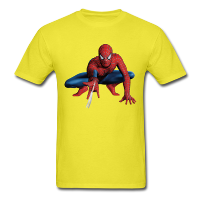 Spider-man Pose Unisex Classic T-Shirt - yellow