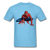 Spider-man Pose Unisex Classic T-Shirt - aquatic blue