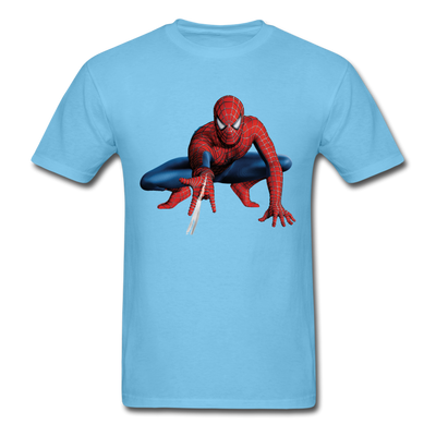 Spider-man Pose Unisex Classic T-Shirt - aquatic blue