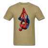 Upside Down Spider-Man Unisex Classic T-Shirt - khaki
