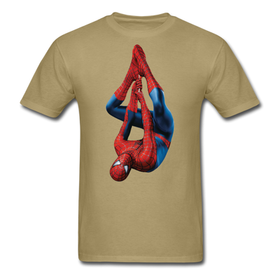 Upside Down Spider-Man Unisex Classic T-Shirt - khaki
