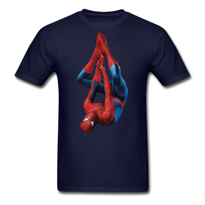 Upside Down Spider-Man Unisex Classic T-Shirt - navy