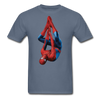 Upside Down Spider-Man Unisex Classic T-Shirt - denim