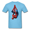 Upside Down Spider-Man Unisex Classic T-Shirt - aquatic blue