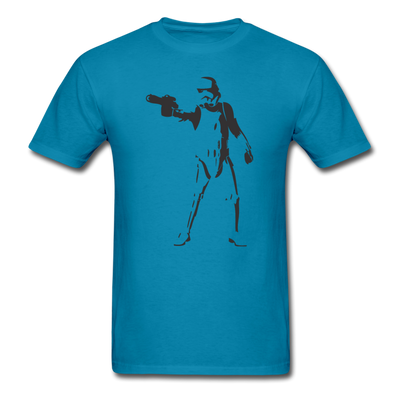 Stormtrooper Silhouette Unisex Classic T-Shirt - turquoise