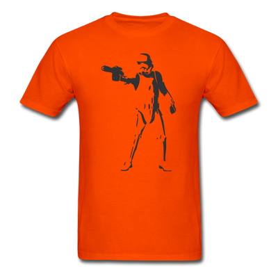 Stormtrooper Silhouette Unisex Classic T-Shirt - orange