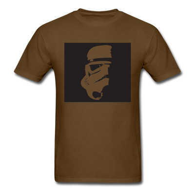 Stormtrooper Head Silhouette Unisex Classic T-Shirt - brown
