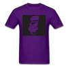 Stormtrooper Head Silhouette Unisex Classic T-Shirt - purple
