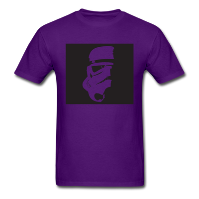 Stormtrooper Head Silhouette Unisex Classic T-Shirt - purple