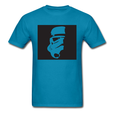 Stormtrooper Head Silhouette Unisex Classic T-Shirt - turquoise