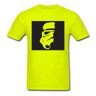 Stormtrooper Head Silhouette Unisex Classic T-Shirt - safety green