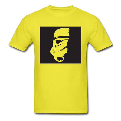 Stormtrooper Head Silhouette Unisex Classic T-Shirt - yellow