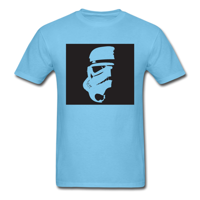 Stormtrooper Head Silhouette Unisex Classic T-Shirt - aquatic blue