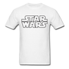 Star Wars Stencil Unisex Classic T-Shirt - white