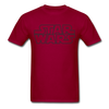 Star Wars Stencil Unisex Classic T-Shirt - dark red