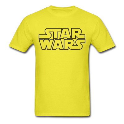 Star Wars Stencil Unisex Classic T-Shirt - yellow