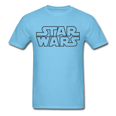 Star Wars Stencil Unisex Classic T-Shirt - aquatic blue