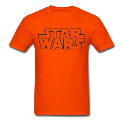 Star Wars Stencil Unisex Classic T-Shirt - orange