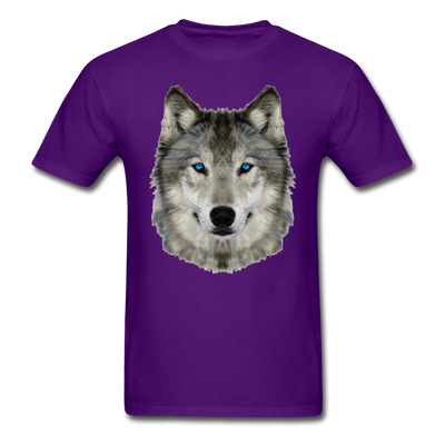 Wolf Head Unisex Classic T-Shirt - purple