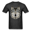 Wolf Head Unisex Classic T-Shirt - heather black