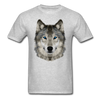 Wolf Head Unisex Classic T-Shirt - heather gray