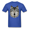 Wolf Head Unisex Classic T-Shirt - royal blue