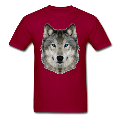 Wolf Head Unisex Classic T-Shirt - dark red