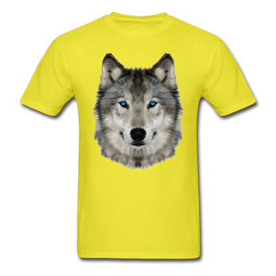 Wolf Head Unisex Classic T-Shirt - yellow