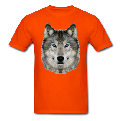Wolf Head Unisex Classic T-Shirt - orange