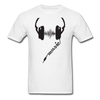 Headphones Music Unisex Classic T-Shirt - white