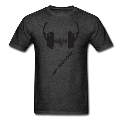 Headphones Music Unisex Classic T-Shirt - heather black