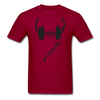 Headphones Music Unisex Classic T-Shirt - dark red