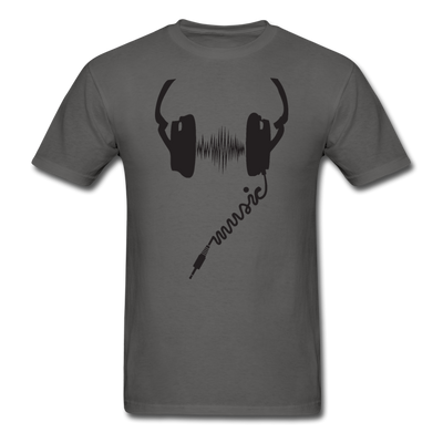 Headphones Music Unisex Classic T-Shirt - charcoal