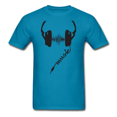 Headphones Music Unisex Classic T-Shirt - turquoise