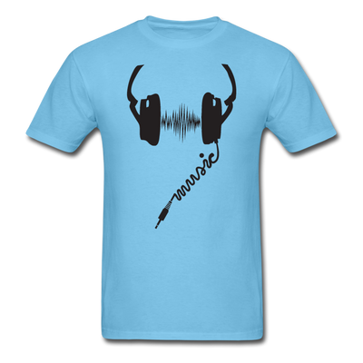Headphones Music Unisex Classic T-Shirt - aquatic blue