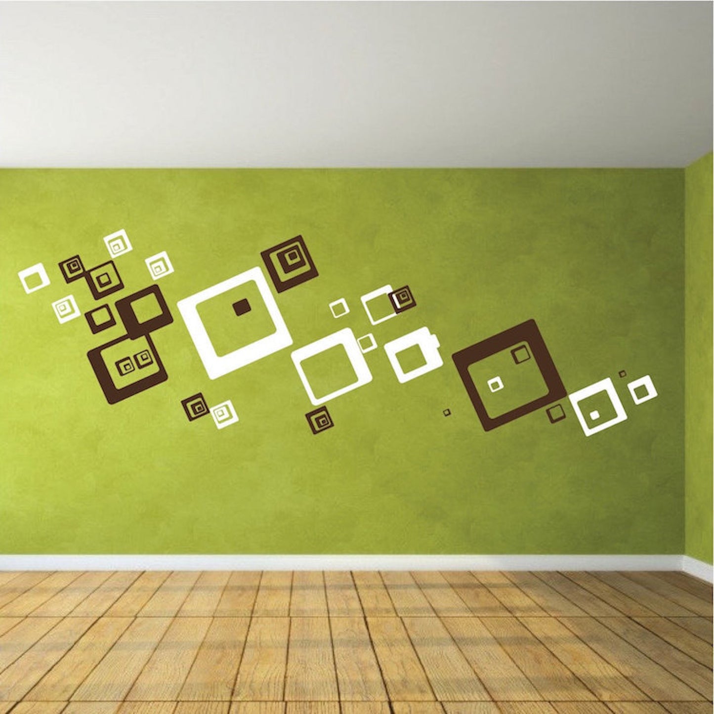 Peel and Stick Removable Square Wall Decals