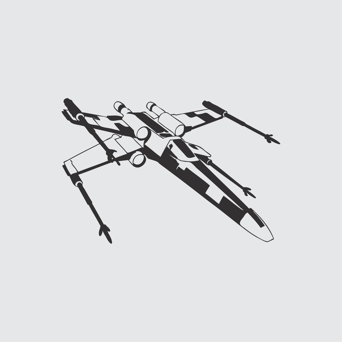 Star Wars X-Wing Fighter Bedroom Decal